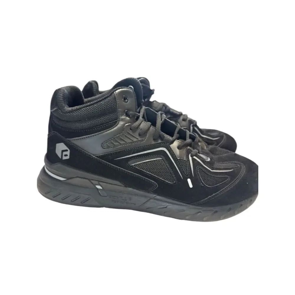 FitVille Mens Size 14 EW Rebound Comfort Sneakers Black Wide Width Arch Support